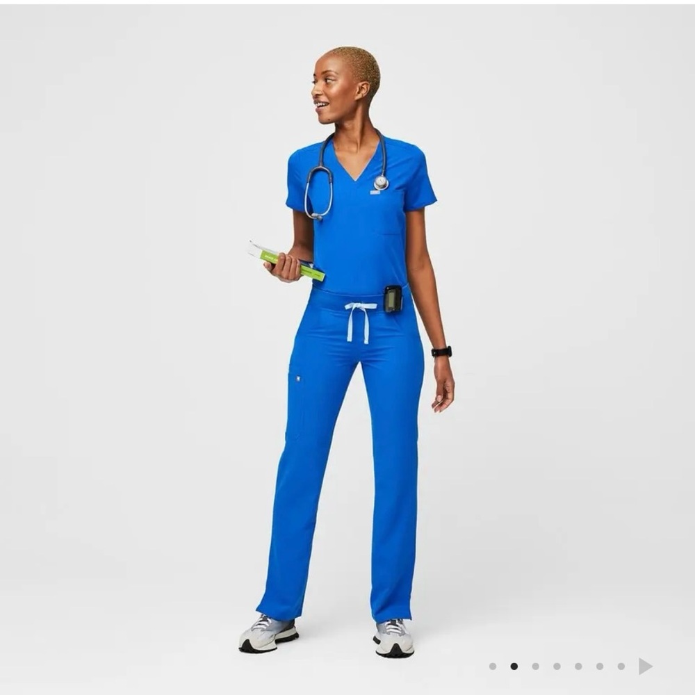 Figs Women's Royal Blue Scrub Set Kade & Catarina